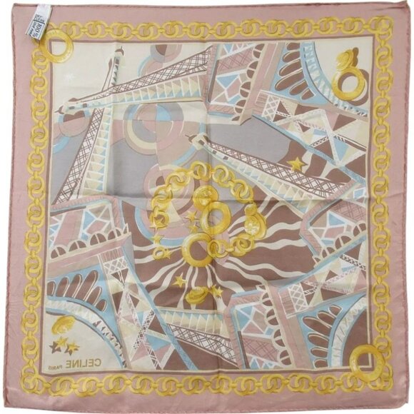 118163BO (S1) Celine Scarf Multicolor Silk - Picture 2 of 6